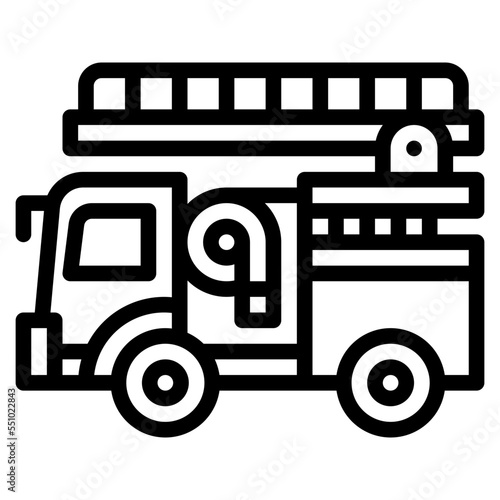 firetruck vehicle transport transportation icon