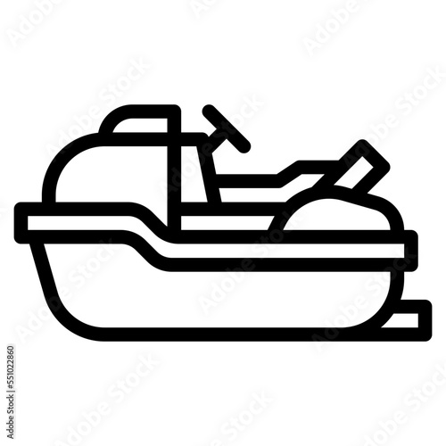 jet ski vehicle transport transportation icon