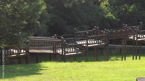 Wallpaper Mural 山陰海岸京丹後市　かぶと山公園の遊具　ドローン空撮 Torontodigital.ca