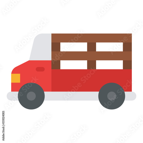 truck farm pick up delivery icon