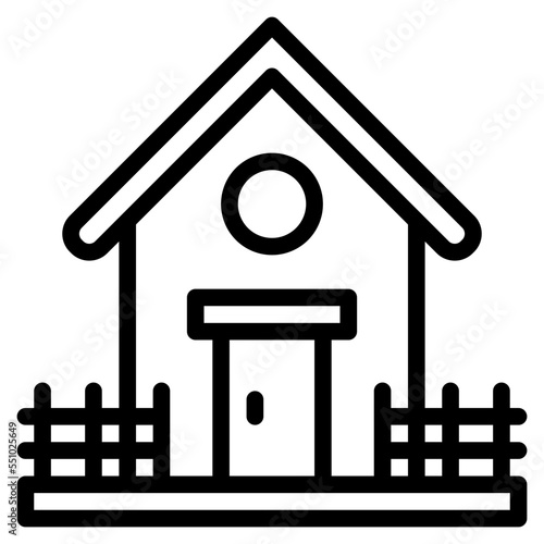 house building farm farming icon