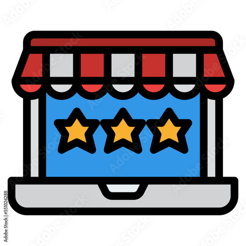recommended shopping good feedback icon