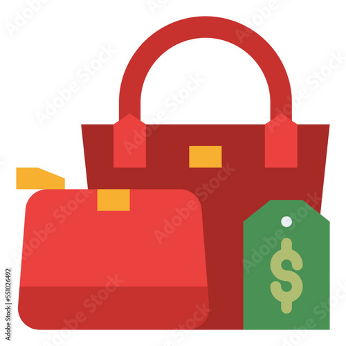bags fashion purse shopping icon