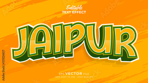 editable text effect - India republic day style theme
