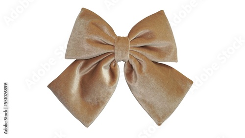 Bow hair with tails in beautiful soft brown color made out of velvet fabric, so elegant and fashionable. This hair bow is a hair clip accessory for girls and women.