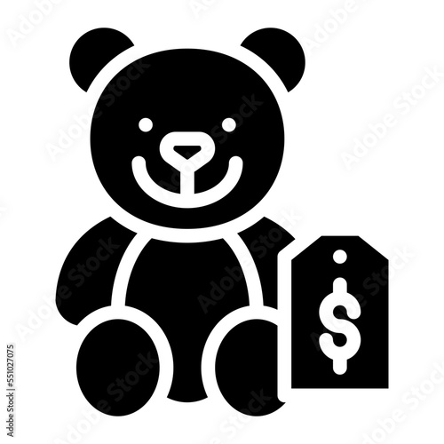 toys teddy bear baby icon