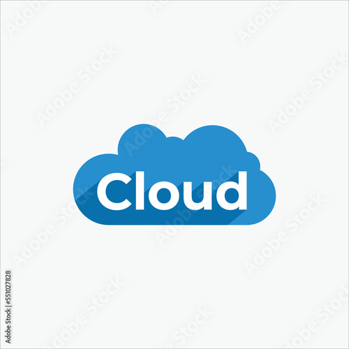 cloud logo template vector symbol 