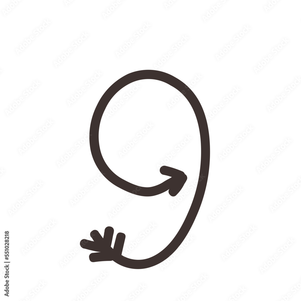 Arrow direction alphabet 9 numeric letters Arrow direction alphabet 9 numeric letters