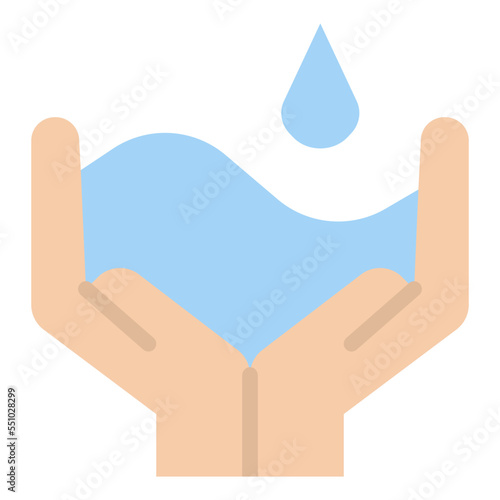 water saving protect nature ecology icon