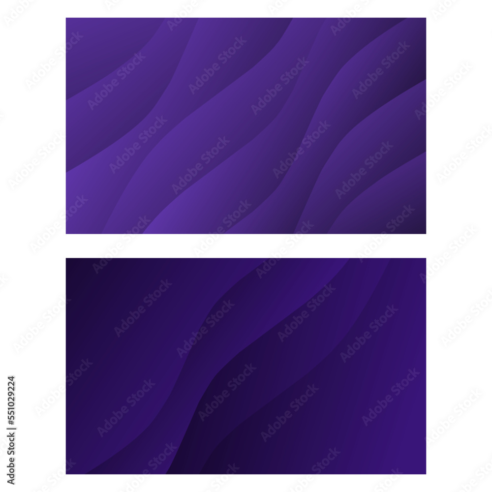Set of Modern abstract wavy background for presentations, banners, posters, etc