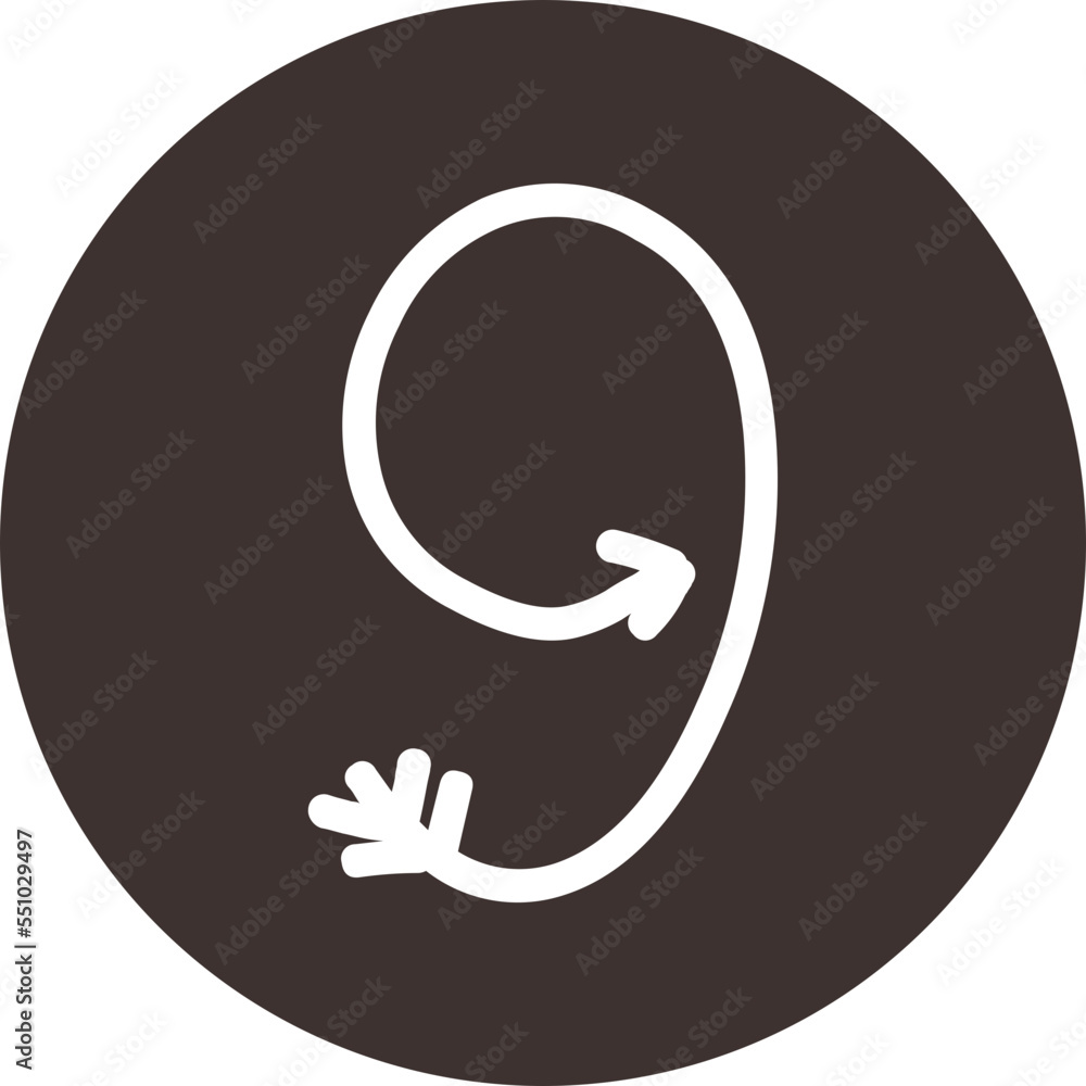 Arrow direction alphabet flat 9 numeric letters Arrow direction alphabet flat 9 numeric letters
