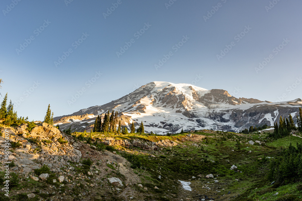 Mountain Landscape with Snow