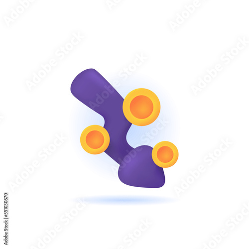 down arrow and coin symbols. icon about economic crisis or recession, decline in income and profits, declining sales. 3d and realistic design. graphic elements