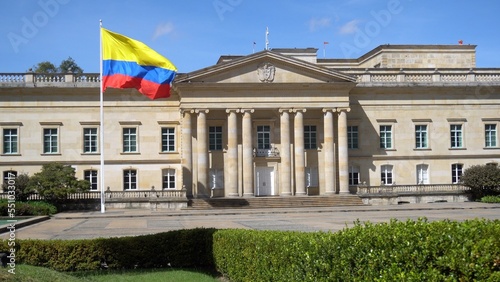 Bild auf Leinwand South America, Colombia Bogota 2022 - Bolivar square in downtown of the city - f