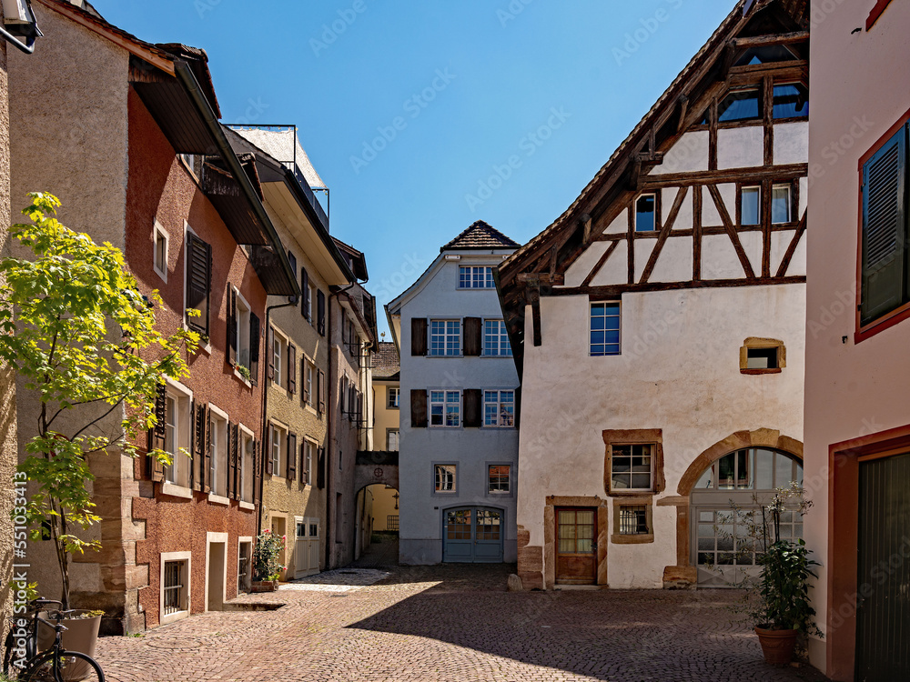 Altstadt von Rheinfelden im Aargau in der Schweiz