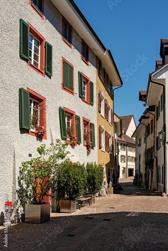 Obraz na płótnie Altstadt von Rheinfelden im Aargau in der Schweiz w salonie