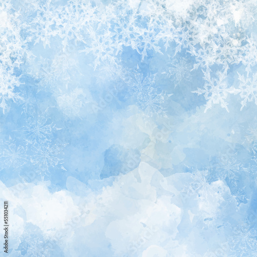 Christmas background with snow and ice texture