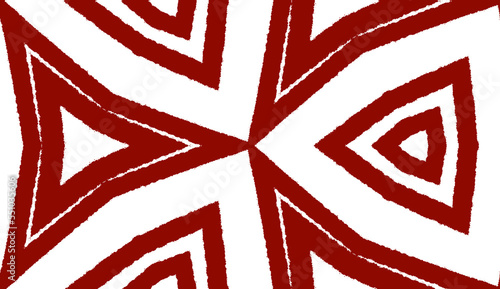 Tiled watercolor pattern. Maroon symmetrical