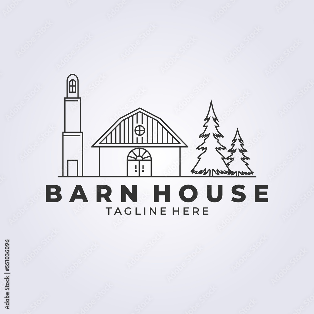 Barn house logo vector illustration design Barn house logo vector illustration design