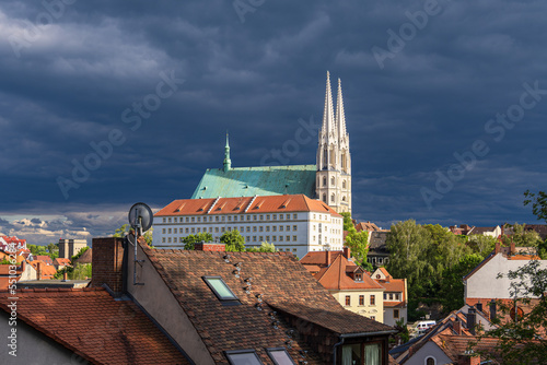 Wallpaper Mural Blick über die Stadt Görlitz auf die Peterskirche Torontodigital.ca