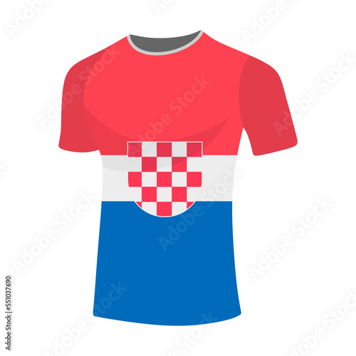 Illustration jersy flag world football in qatar 2022