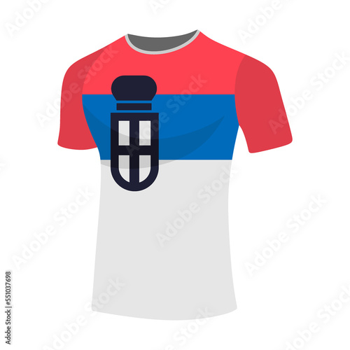 Illustration jersy flag world football in qatar 2022