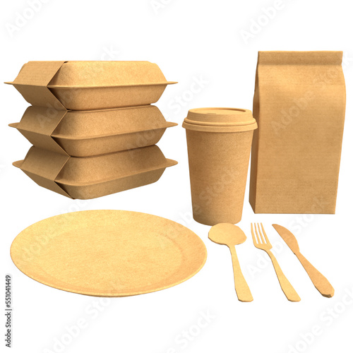Eco-Friendly Dishes Set.