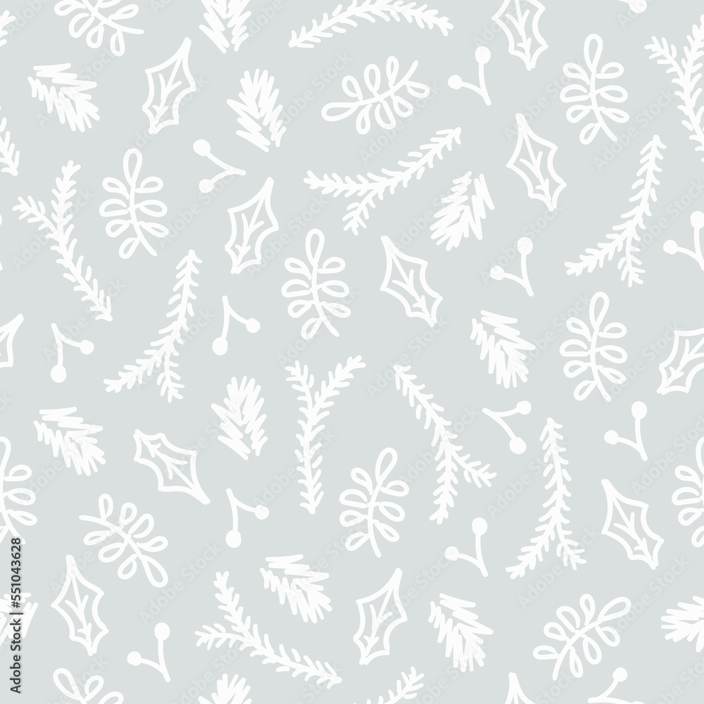 Fototapeta premium Pattern of winter plants. Winter picture.