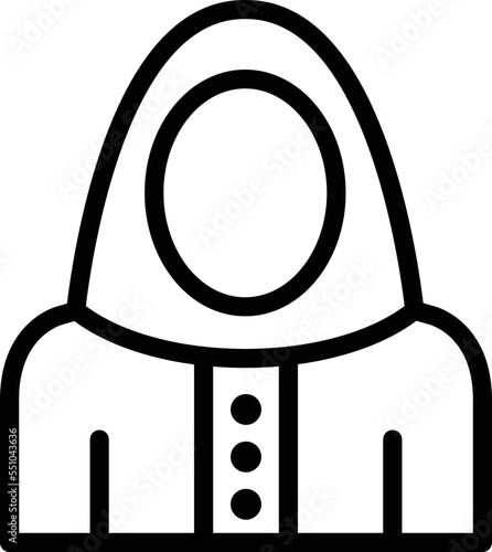 Niqab Vector Icon Design Illustration