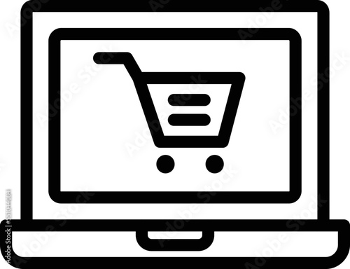 Online shopping Vector Icon Design Illustration