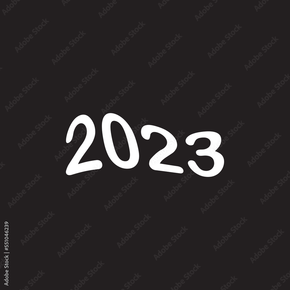 happy new years 2023 illustration, welcome to 2023.