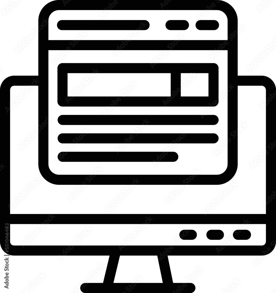 Search engine Vector Icon Design Illustration Search engine Vector Icon Design Illustration