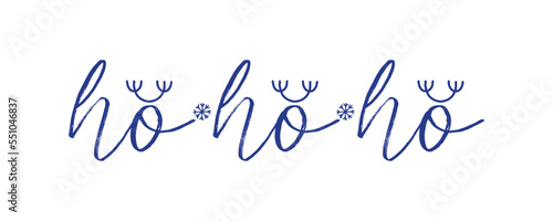 Merry Christmas text. Christmas lettering. Ho ho ho!