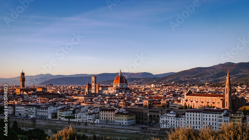 Vista panoramica su Firenze da piazzale Michelangelo 