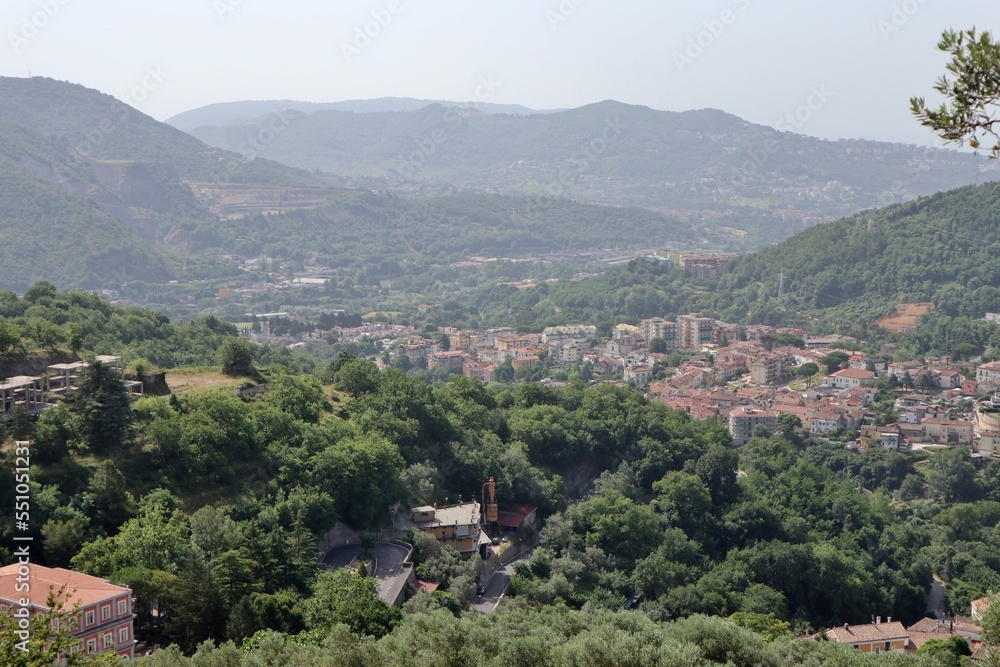 Pellezzano - Panorama dal giardino dell'Eremo dello Spirito Santo