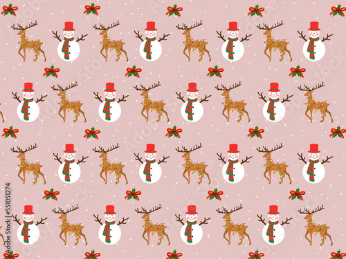 Christmas Cartoon theme Pattern Digital Paper
