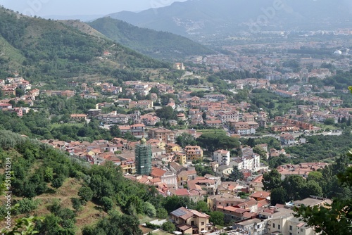 Pellezzano - Panorama del borgo di Capriglia dall'Eremo dello Spirito Santo photo
