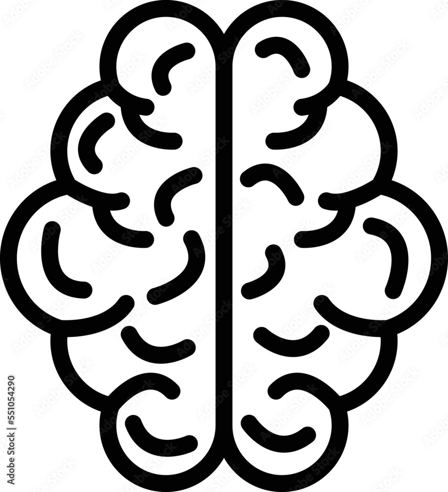 Human brain Vector Icon Design Illustration Human brain Vector Icon Design Illustration