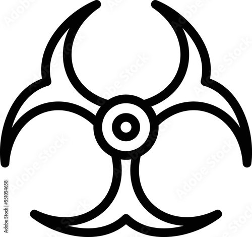Bio hazard Vector Icon Design Illustration