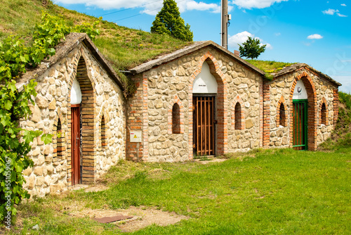 Traditional Wine Cellars - Vrbice, Czech Republic, Europe photo