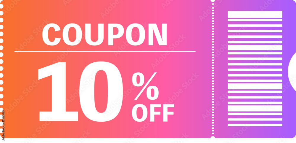 Illustration of a simple coupon Illustration of a simple coupon