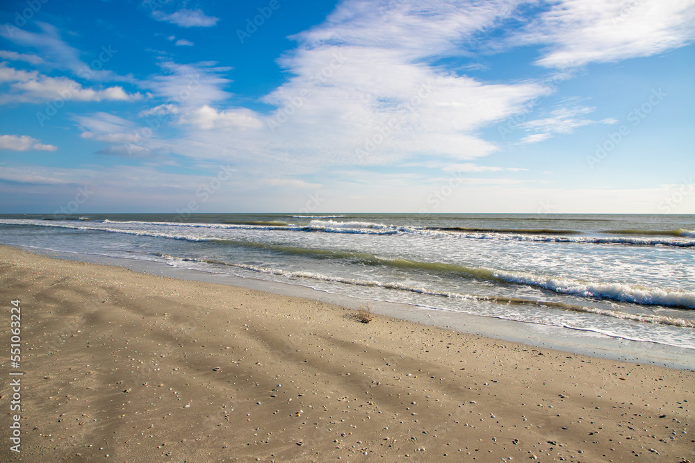 Landscape of the wild beach in Corbu - Romania Landscape of the wild beach in Corbu - Romania