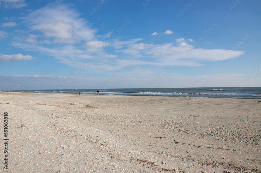 Landscape of the wild beach in Corbu - Romania Landscape of the wild beach in Corbu - Romania