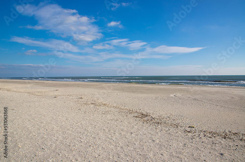 Fototapeta Naklejka Na Ścianę i Meble -  Landscape of Corbu beach - Romania without people
