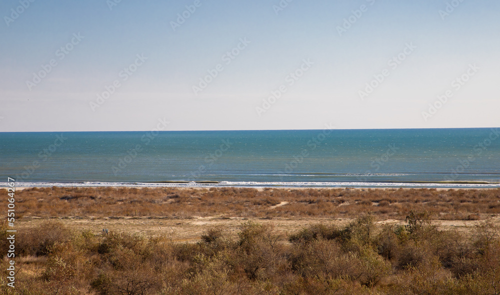 Landscape of the wild beach in Corbu - Romania Landscape of the wild beach in Corbu - Romania