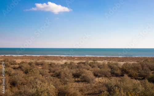 Landscape of Corbu beach - Romania without people