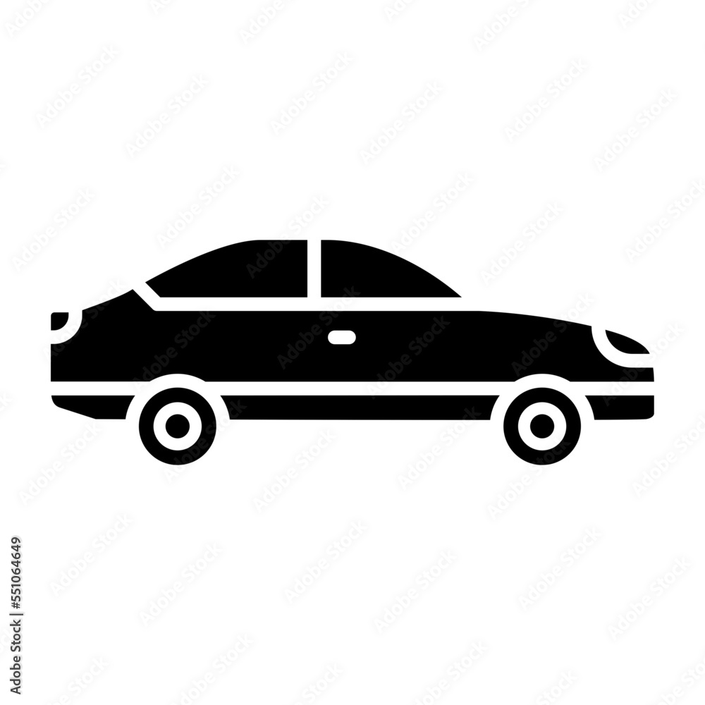 Car Glyph Icon