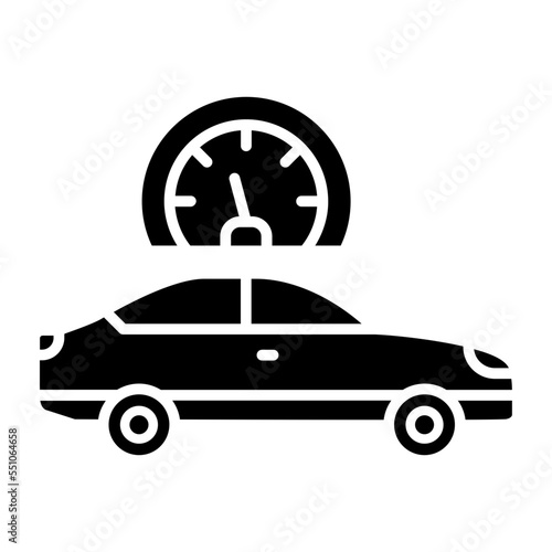 Cruise Control Glyph Icon