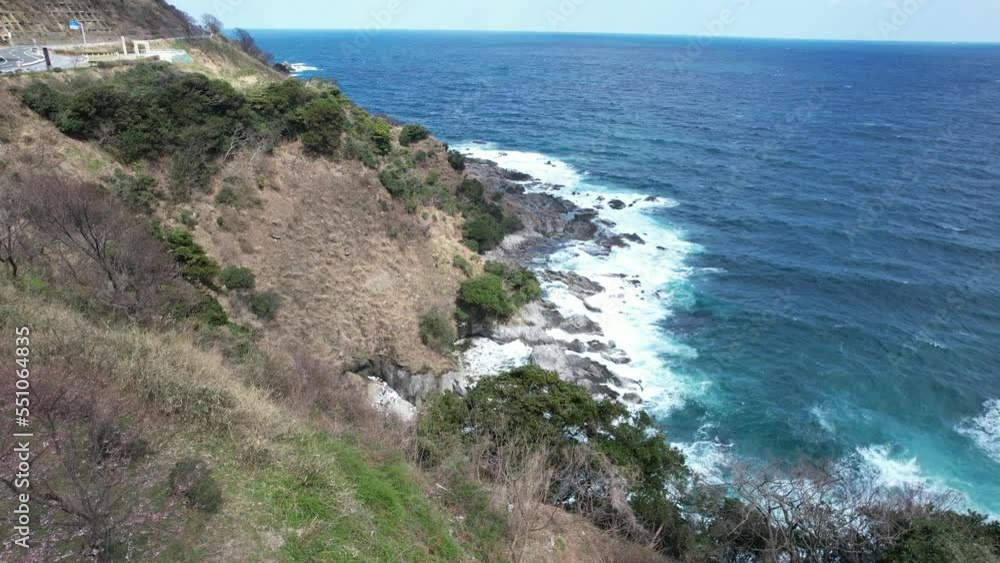 京丹後市丹後半島 山陰海岸ジオパーク ジオパークと荒れた日本海 京丹後市丹後半島 山陰海岸ジオパーク ジオパークと荒れた日本海