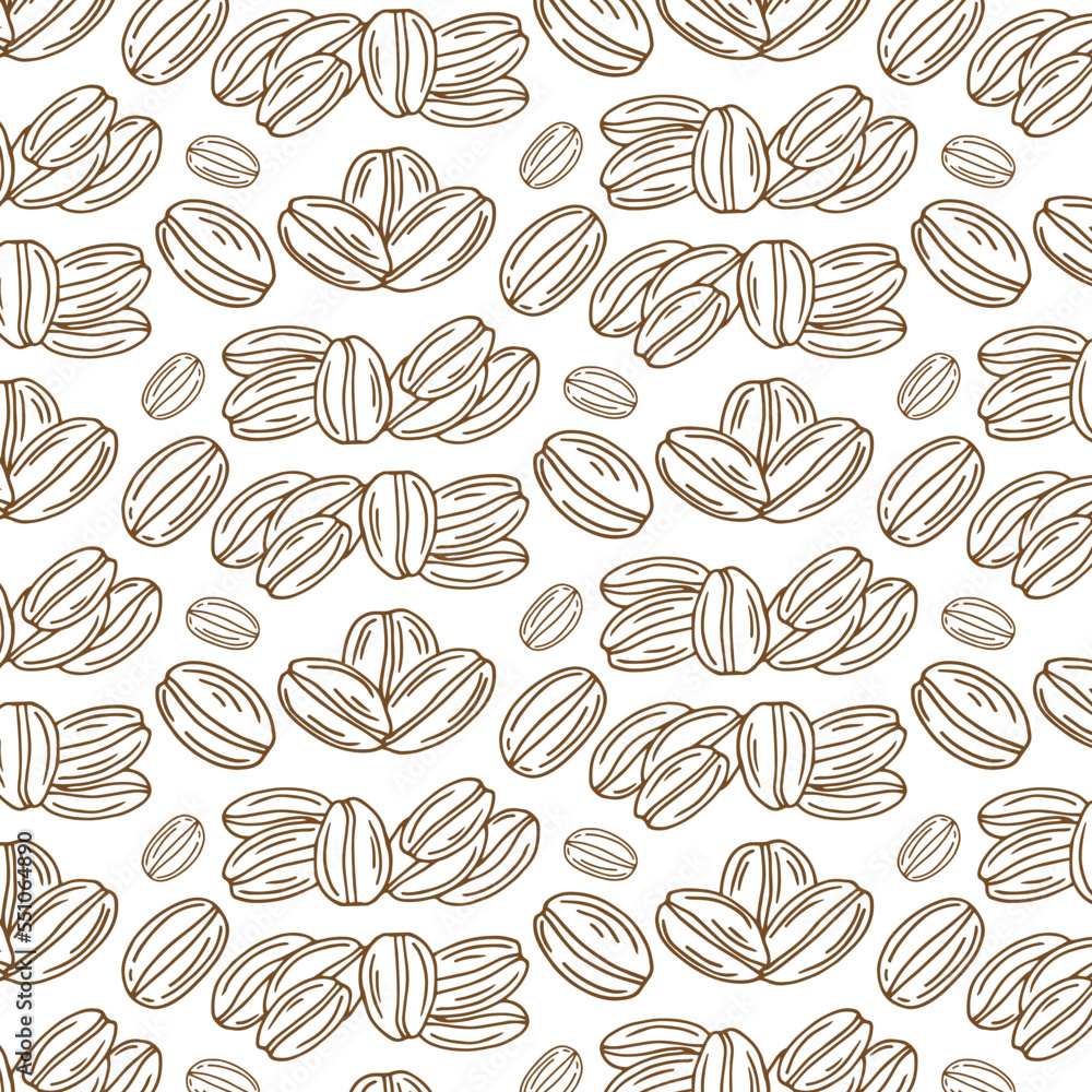 Coffee bean pattern including seamless on white background. sketch of coffee beans. Hand drawn coffee beans vector. Coffee bean pattern including seamless on white background. sketch of coffee beans. Hand drawn coffee beans vector.